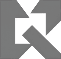 Минималистичный абстрактный корпоративный логотип в серых тонах на белом фоне для компании по ИИ